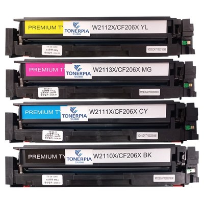 호환 206X (W2110X, W2111X, W2112X, W2113X) 4색 세트
