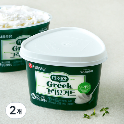  서울우유 더 진한 그릭요거트 450g [2개]