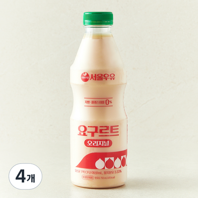  서울우유 요구르트 오리지널 750ml [4개]