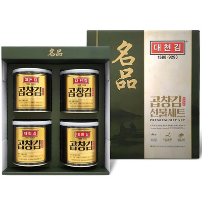 대천김  곱창 캔김 4p 1세트