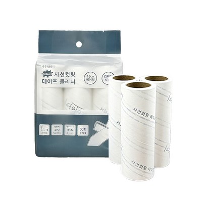 나무이야기 사선컷팅 테이프 클리너(60회) 리필 3개입